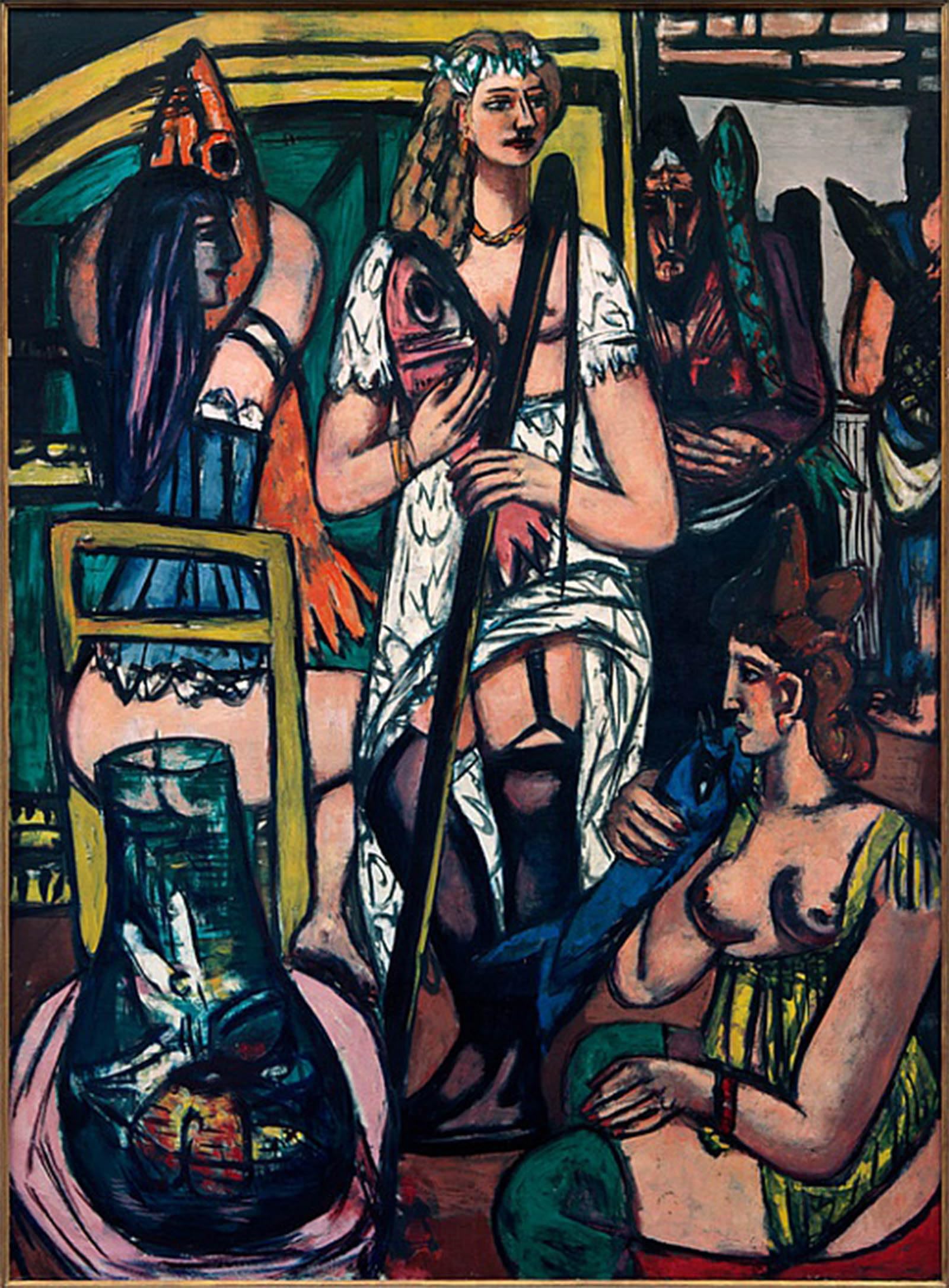 Impression tableaux peinture sur toile grand format Max Beckmann