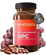 OPC Premium - 100% Natural Grape Seed Extract - High Dose with 400 mg Pure OPC per Daily Dose - Made from French Grape Seeds - No Additives & Laboratory Tested (Pack of 1)