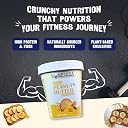 GYMBROSIA High Protein Peanut Butter, Mango CRUNCHY (500g) | 110g PROTEIN | Made with Real Mango Powder (No Artificial Essence) | No Refined Sugar, Sweetened with Dhaga Mishri | Satisfying Peanut Crunch for Fitness Lovers gallery image