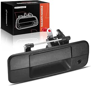 Tailgate Door Handle Liftgate Latch – Black, ABS/Metal – Fits 2007-2013 Toyota Tundra (New)