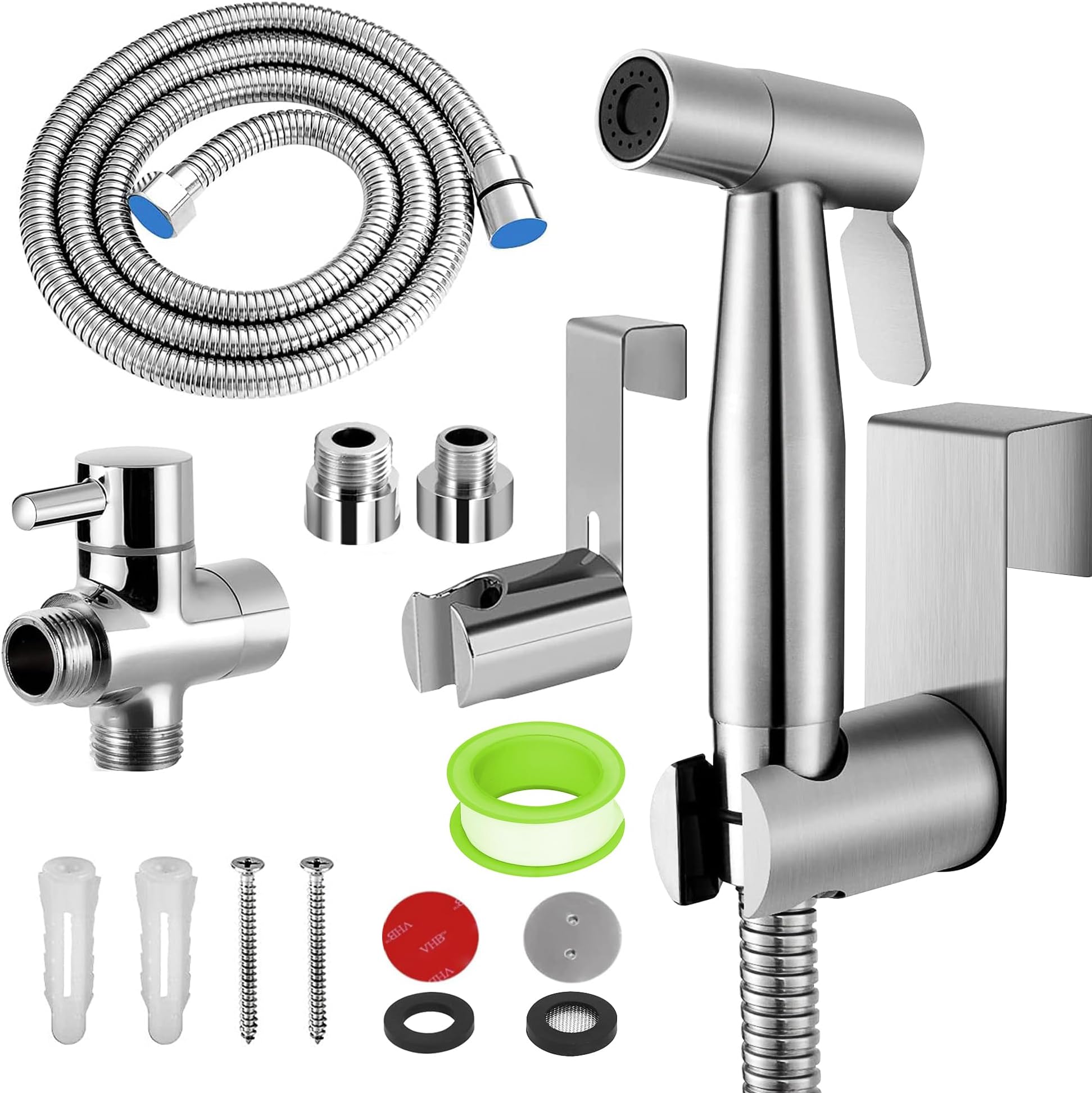 Handbrause Für Bidet - Edelstahl Duschkopf Mit 3-Wege-Ventil Für Toilette