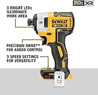 Vista 4 de DEWALT Kit combinado de herramientas de corte de paneles de yeso MAX XR de 20 V, herramienta de corte, pistola de yeso, destornillador de impacto