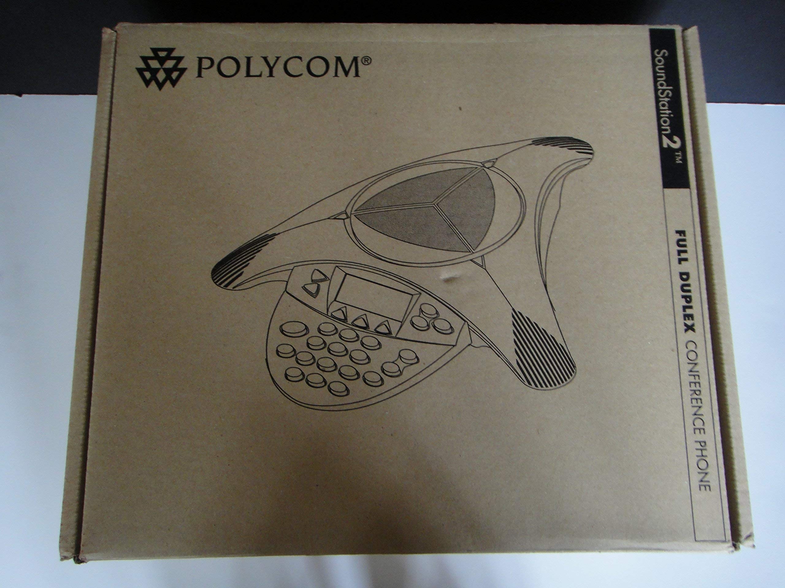 Polycom SoundStation2 Expandable 2201-16200-601 W/Adapter & Cable (Renewed)