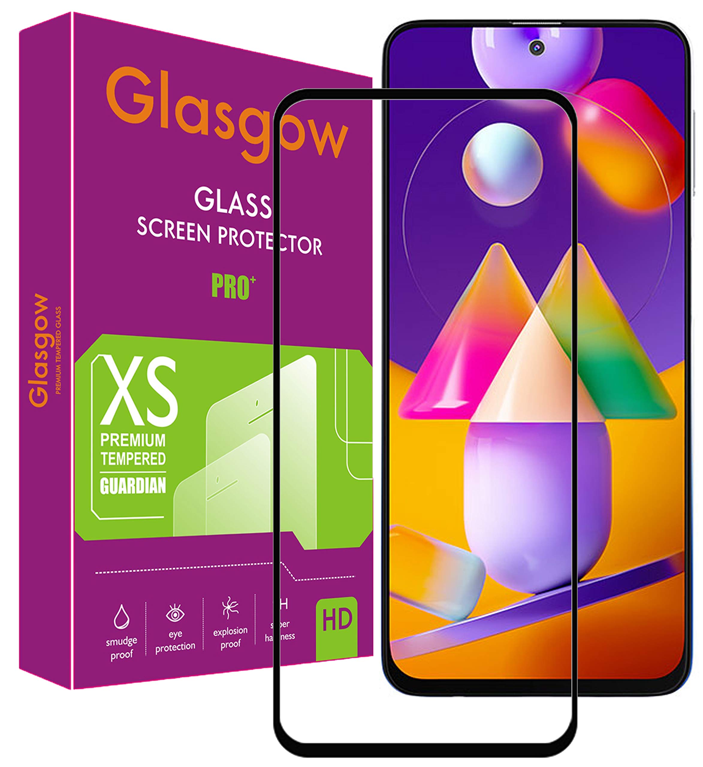 Glasgow 9H+ High Definition [HD] Tempered Glass for Samsung Galaxy A53 5G Screen Protection Premium Product [Curved Edges] [Gorilla] - Black (B09Y1MFZ9M) Amazon Price History, Amazon Price Tracker