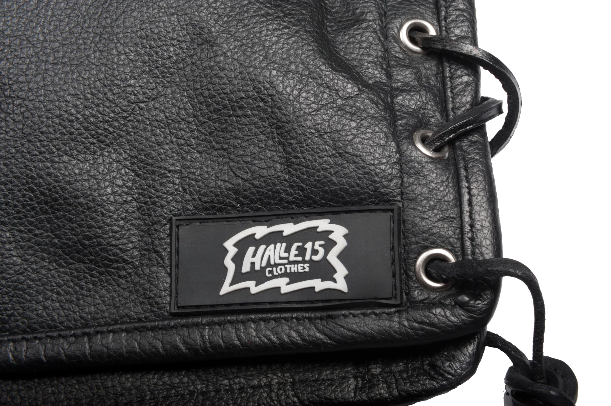 Biker Lederweste mit Schnallen Lederkutte Bikerweste Echtleder H15 Merch !