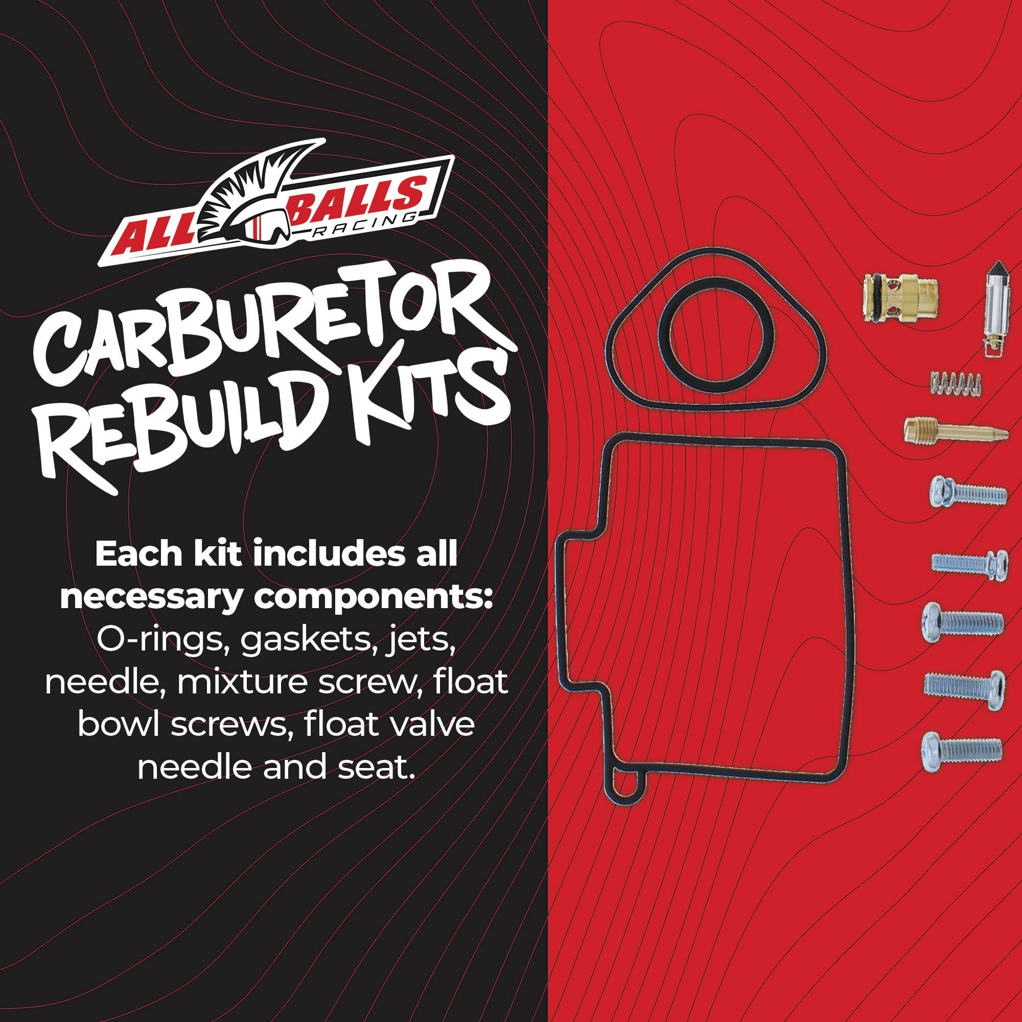 Amazon.com: All Balls Racing 26-10047 Carb. Rebuild Kit Compatible