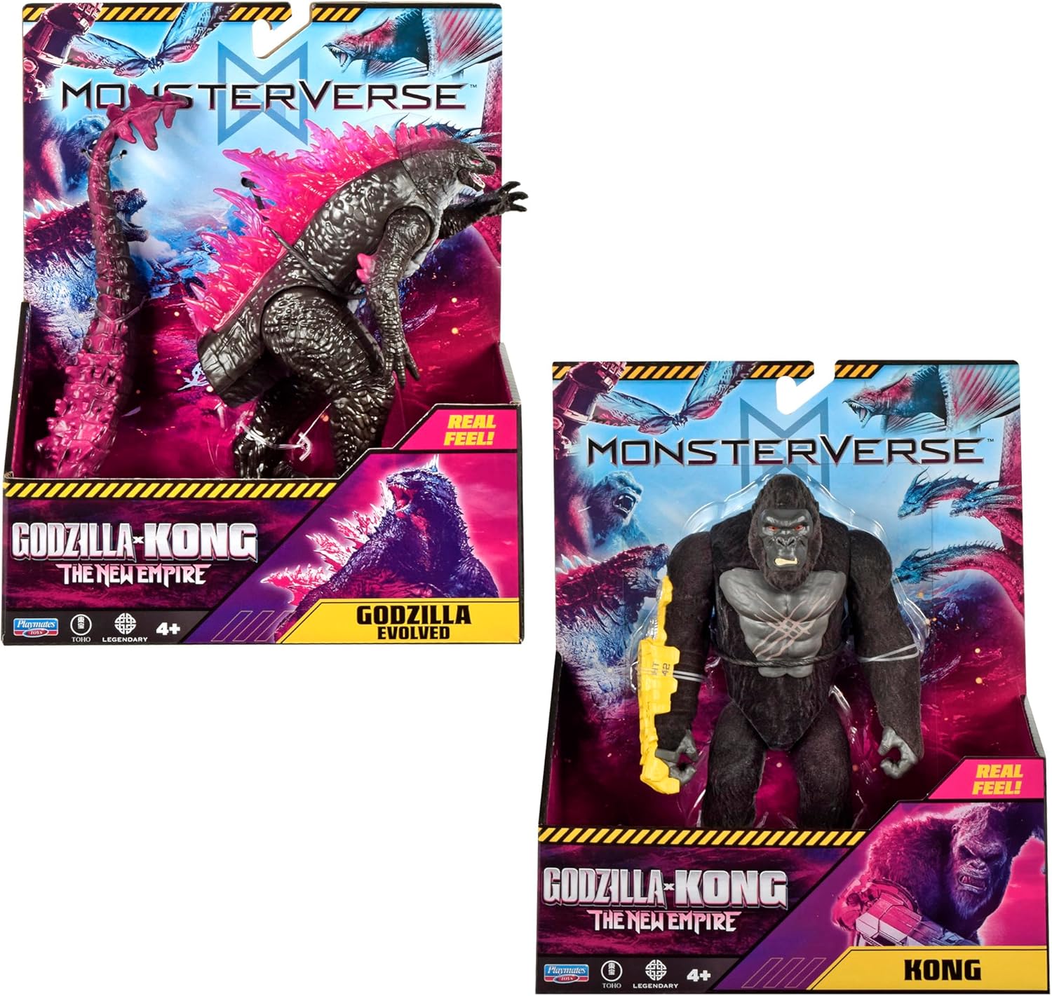 MonsterVerse Real Feel Kong & Godzilla 2-Pack by Playmates Toys