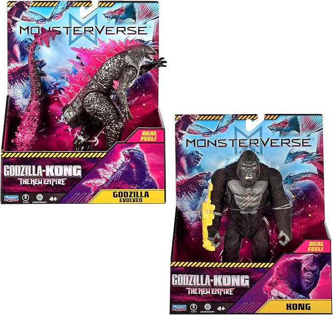 Pack de 2 Figuras de Acción Kong y Godzilla MonsterVerse Real Feel miniatura 4
