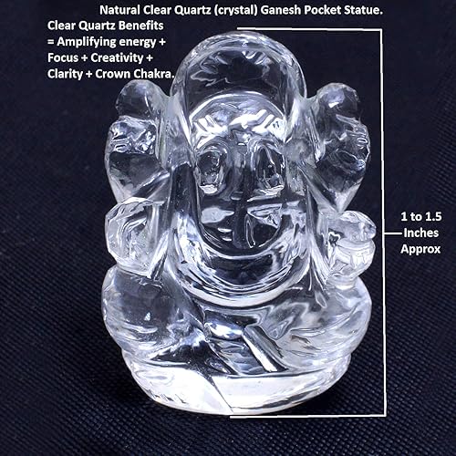 Miniatura 8 de Estatua de calavera de cuarzo transparente natural, respuestas curativas espirituales, hecha a mano