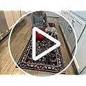 Runner Rug Washable Kitchen Runner 2'x 10' Runner Rug for Entryway Indoor Floral Soft Non-Slip Carpet Runner for Hallways, Kitchen, Laundry, Bedroom, Bathroom(Colorful)