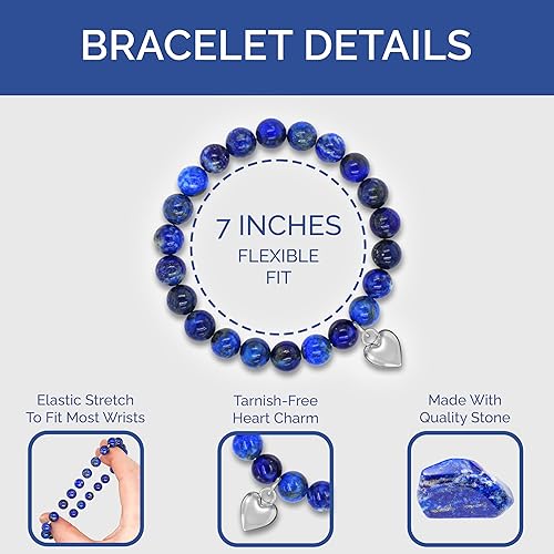 Miniatura 4 de OLGAS GEMS Pulsera de cumpleaños número 70 y tarjeta de mensaje significativa para mujer, hermosos y sentimentales regalos de cumpleaños para