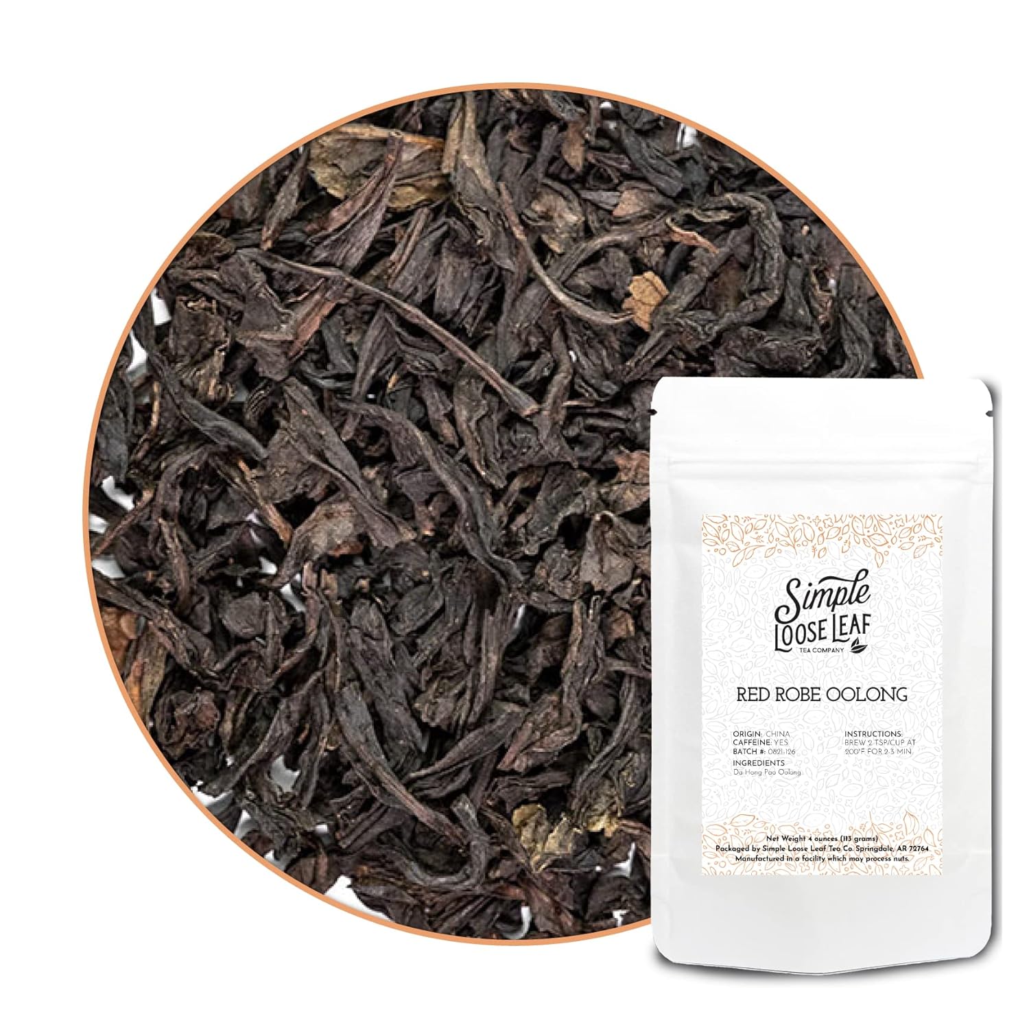 Simple Loose Leaf Red Robe Oolong Tea Premium Loose