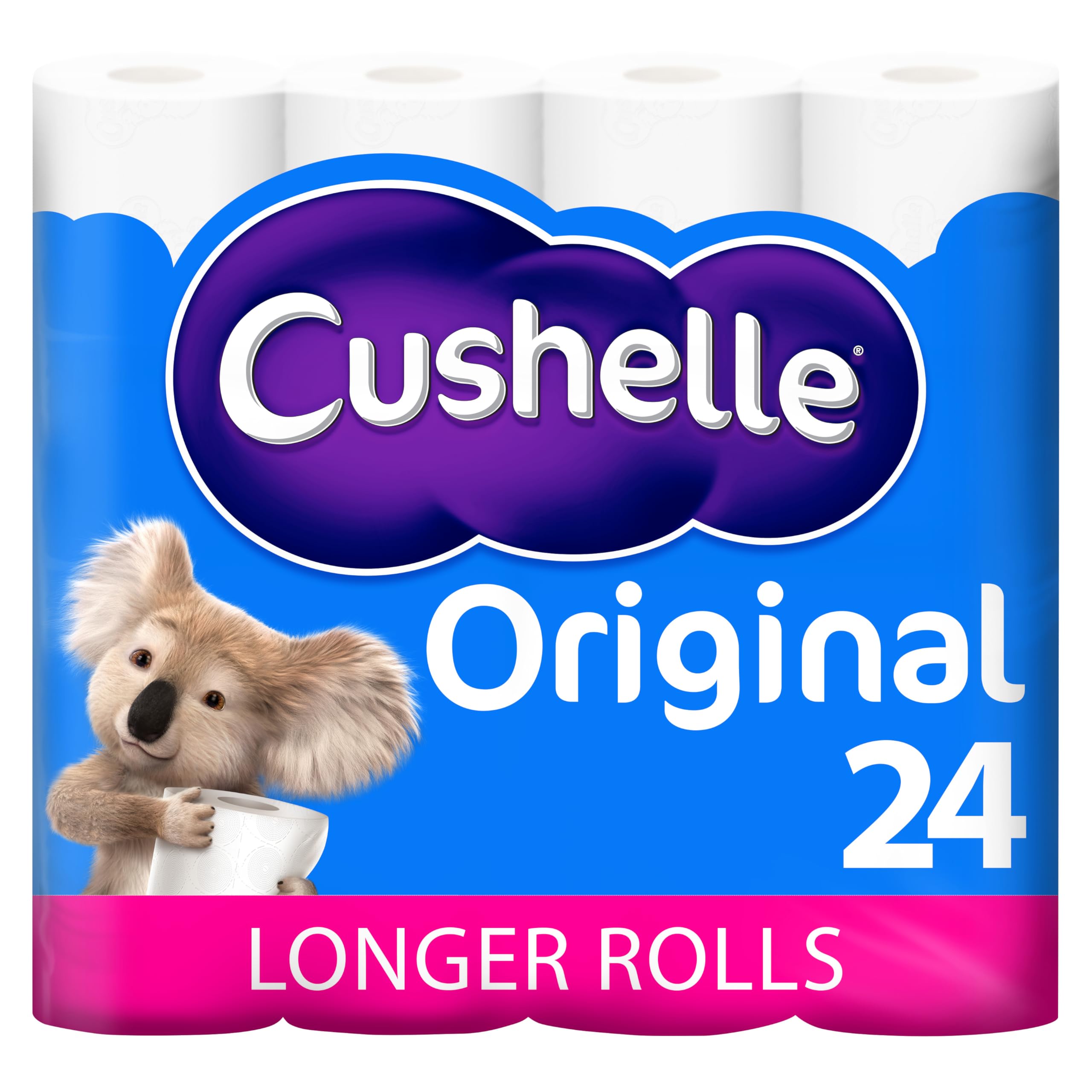 Cushelle Original Toilet Roll 24 Longer Rolls