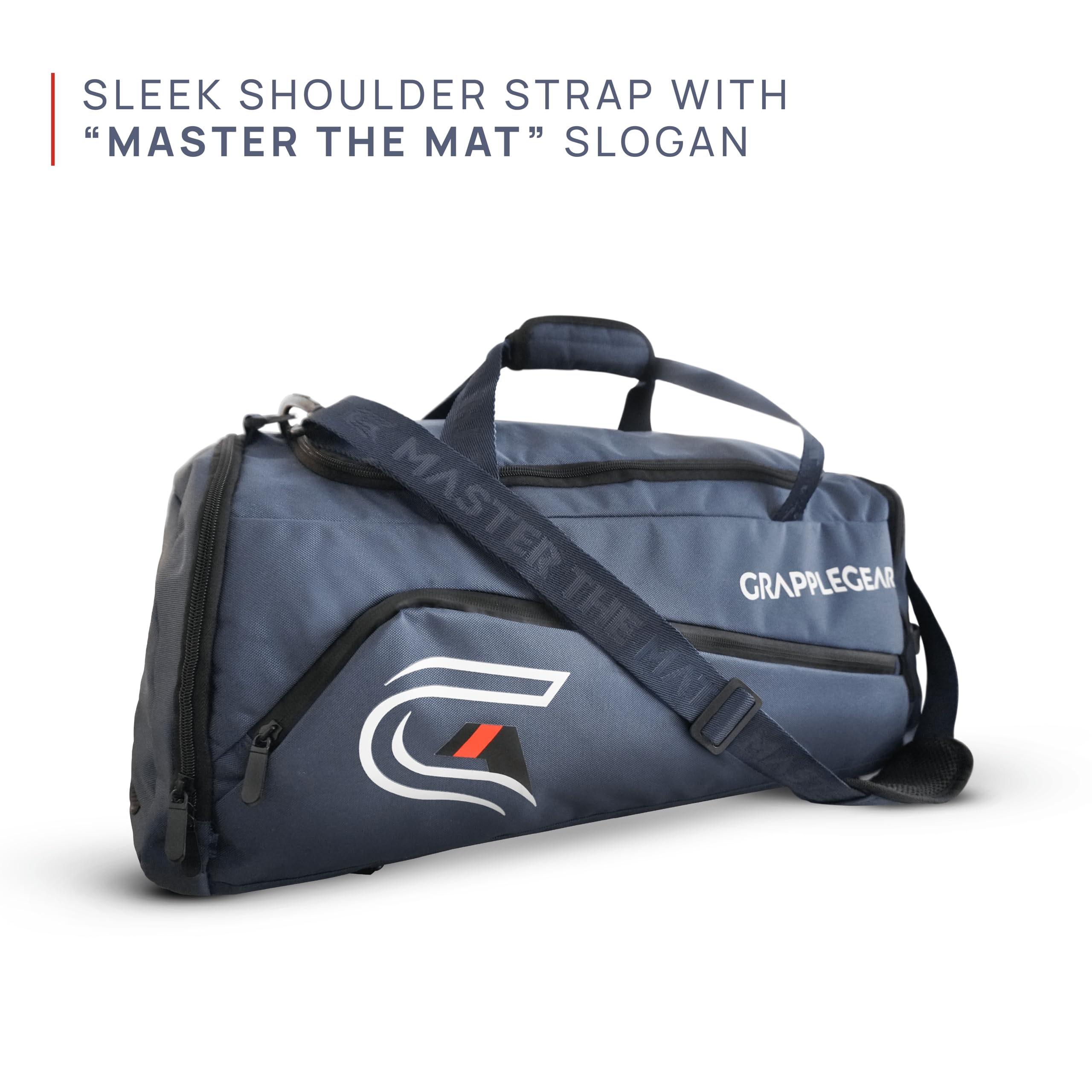 Bolsa de lona y mochila BJJ de alta resistencia en 1 – Bolsillo grande para Gi Sudoroso, Rashguard o zapatos – Bolsa de gimnasio perfecta para Jiu Jitsu brasileño, artes marciales, boxeo, 5