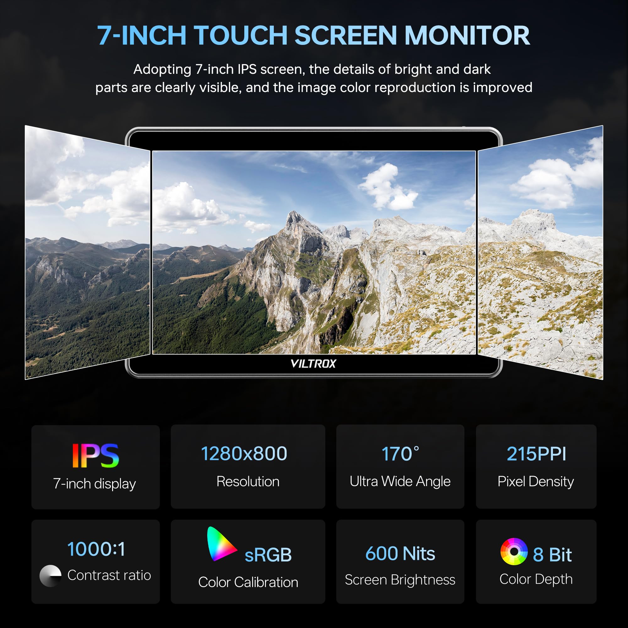 VILTROX DC-L2 7 inch SDI Camera Monitor Review - Dettaglio
