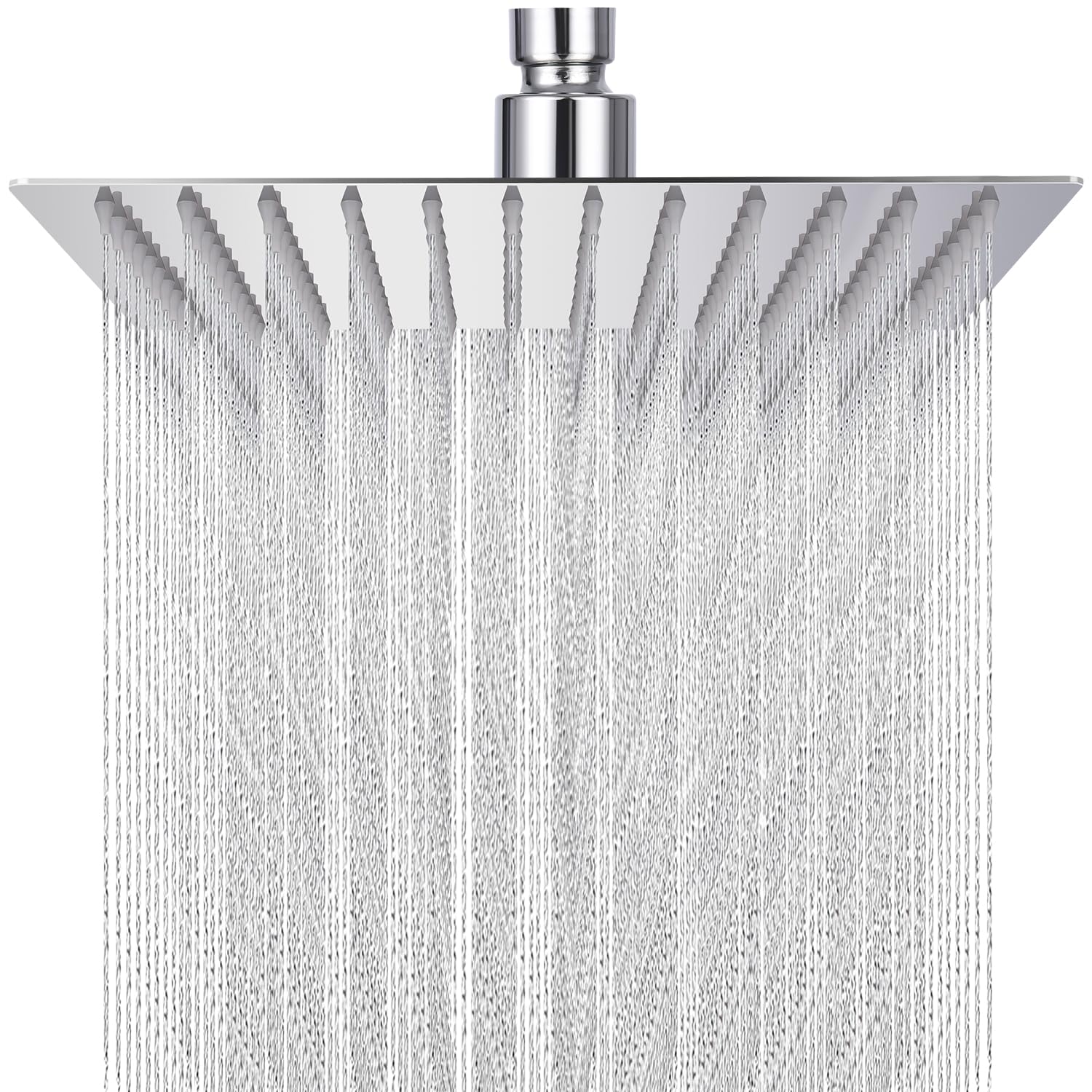 TIDEVAN 12 Zoll Regendusche Duschkopf Regenduschkopf aus Edelstahl 304 | mit Selbstreinigenden Anti-Kalk-Düsen, 360° Verstellbar, 1/2 Zoll Universal Anschluss, wassersparend, Kopfbrause Dusche