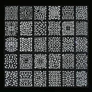 Elisel Nail Art Stickers,30 Sheets Self-Adhesive Nail Decals with Assorted Patterns Blossom Flower Art Design for DIY Nails Design Manicure Decoration Accessories Decals (White Flower)