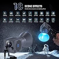 Vista 4 de NEEWER Luz de video LED RGB portátil de 60W Luz de mano de relleno, control APP/2.4G/Panel 18 escenas 8700Lux/1m 2700-6500K CRI97+ Regulable COB