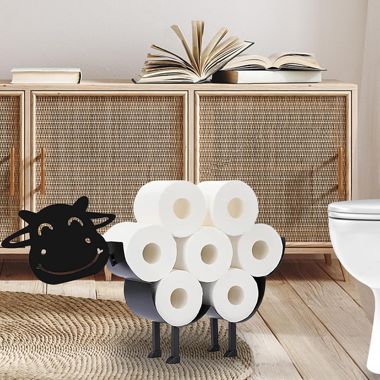 Amazon.com: Funny Animal Shaped Toilet Paper Holder - Dog Wall Mounted ...