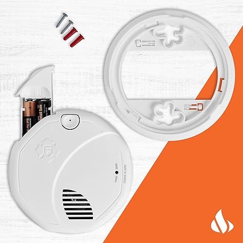 Miniatura 4 de First Alert BRK Interconnect - Alarma de humo a batería con alertas de voz, paquete de 1