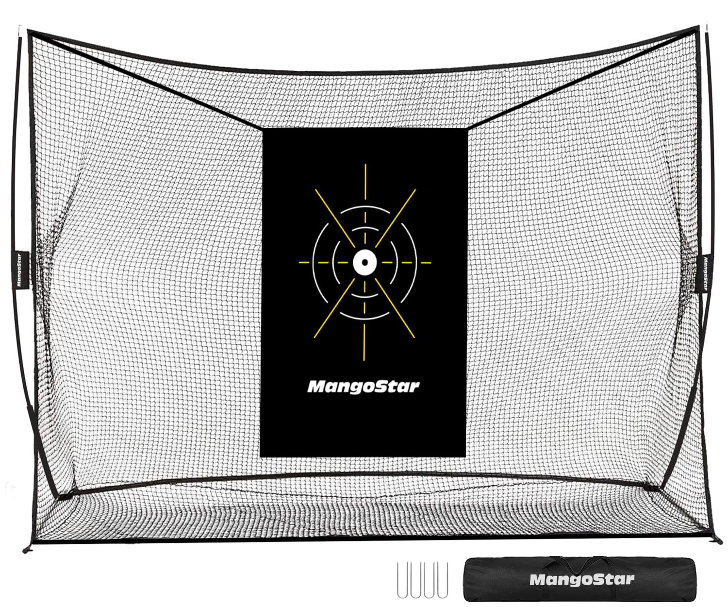 MangoStar black 10x7 heavy duty golf net