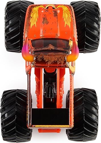 Miniatura 9 de Monster Jam, Camiones monstruo oficiales de Grave Digger Vs. El Toro Loco fundidos a presión, escala 164, juguetes para niños de 3 años en adelante