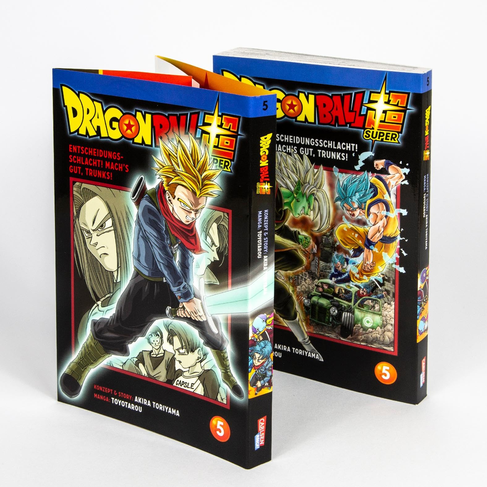 Dragon Ball Super Bände 1-5 im Sammelschuber mit Extra: Die Fortsetzung der Action-Manga-Serie ab 10 Jahren über epische Schlachten und kosmische Abenteuer
