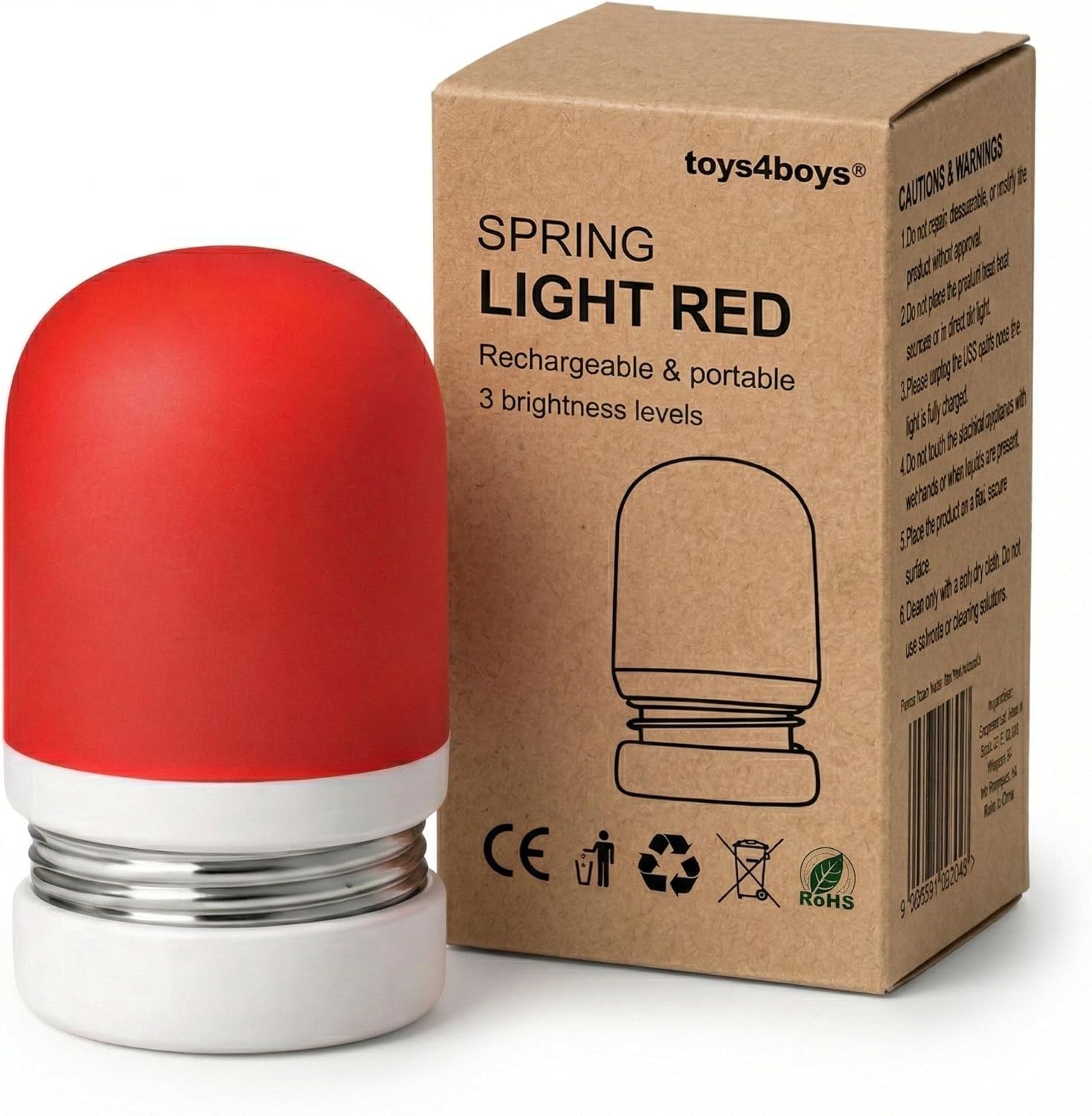 Toys4Boys Luce Notturna LED con Luce Rossa