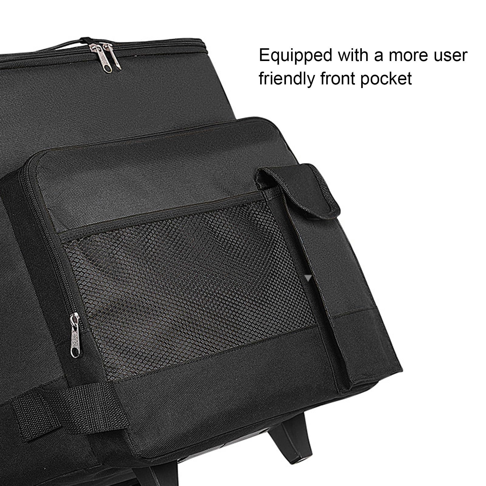 Rollender Kühlerer, 43L Isoliertasche Picknicktaschen, Wasserdichte Isolierte Kühltasche mit Griff und Doppelter Reißverschluss Kühlerbeutel Tragbarer Campingkühler Rollkühler für Außenkühler Picknick