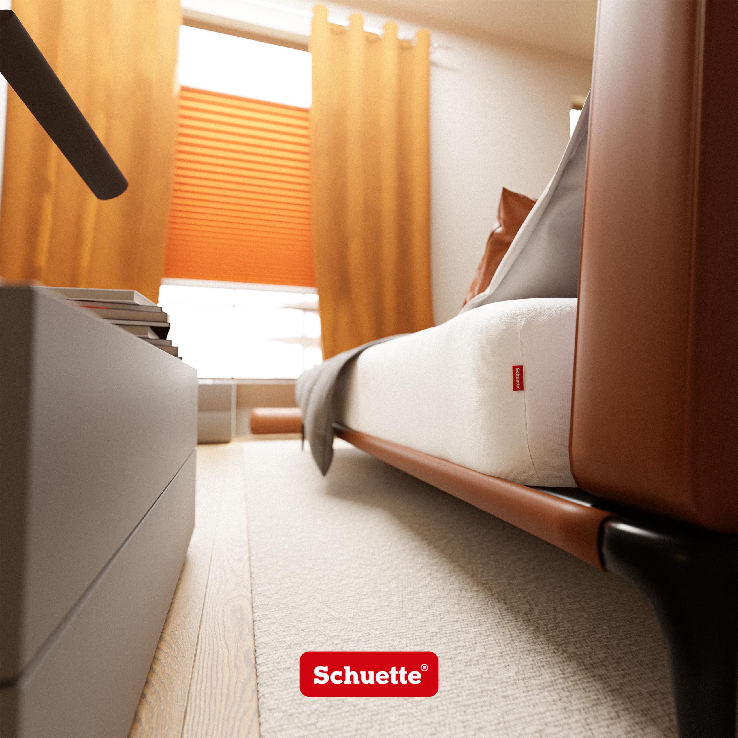 Schuette® Topper Spannbettlaken • 180x200 cm • Wow! Kollektion: Beyond Black (Schwarz) • 100% Superfluff Baumwolle, Blickdicht, Faltenfrei • mit Rundumgummi • Matratzenhöhe bis 15 cm