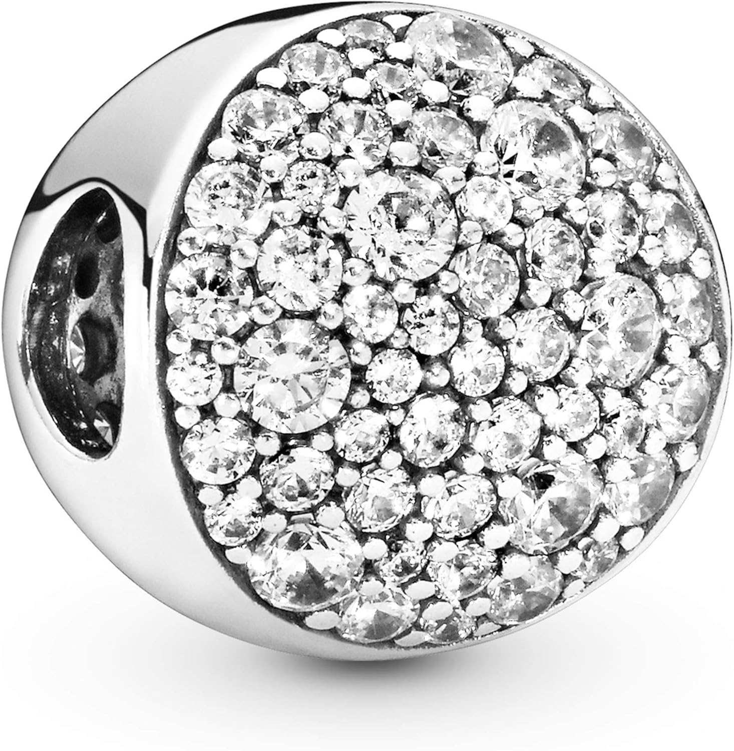Pandora Jewelry Pave Sphere Cubic Zirconia Charm in Sterling Silver
