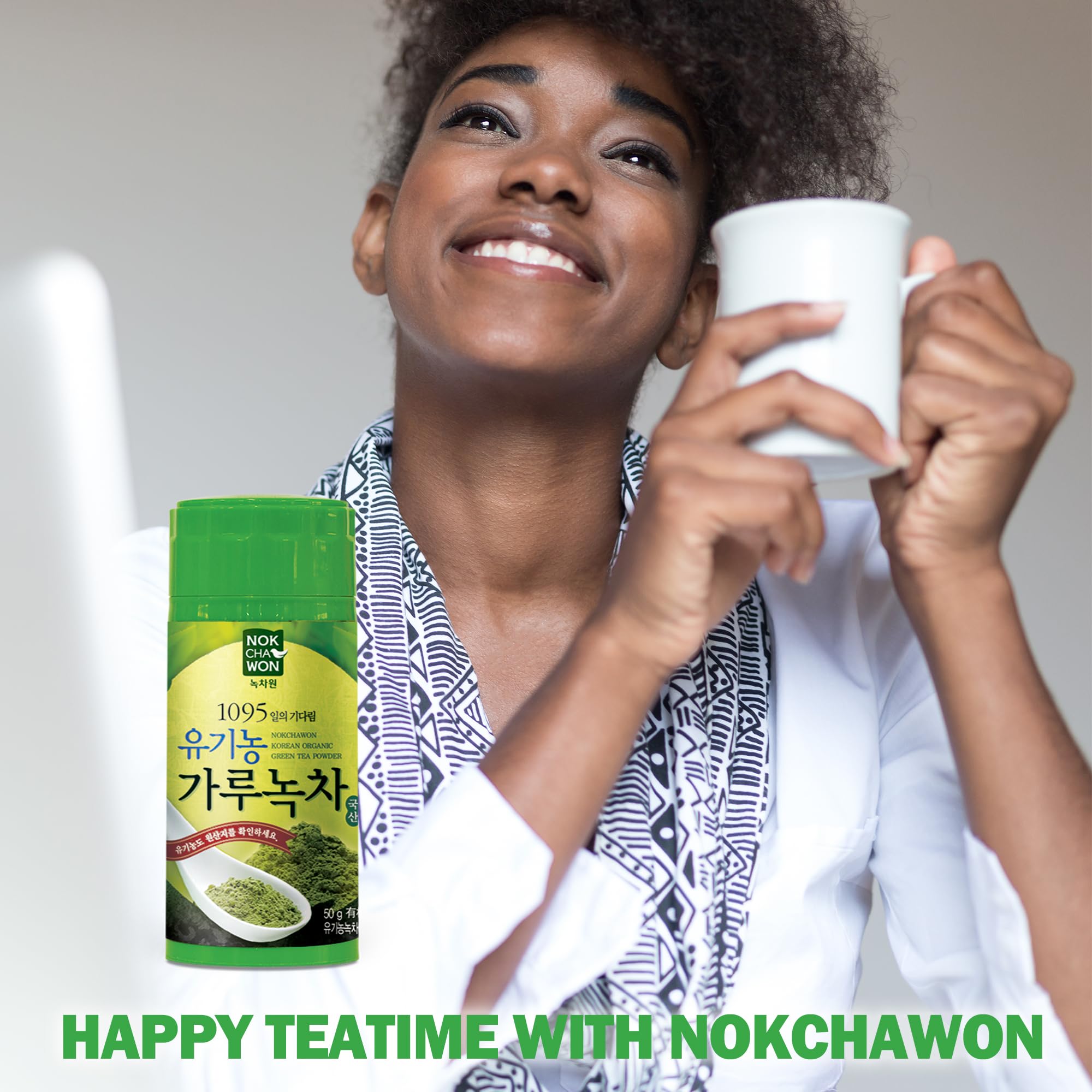 Nokchawon Organic Korean Green Tea Powder 100 Unsweetened Matcha for Lattes Smoothies Baking Premium Culinary Grade 1 77 — view 7