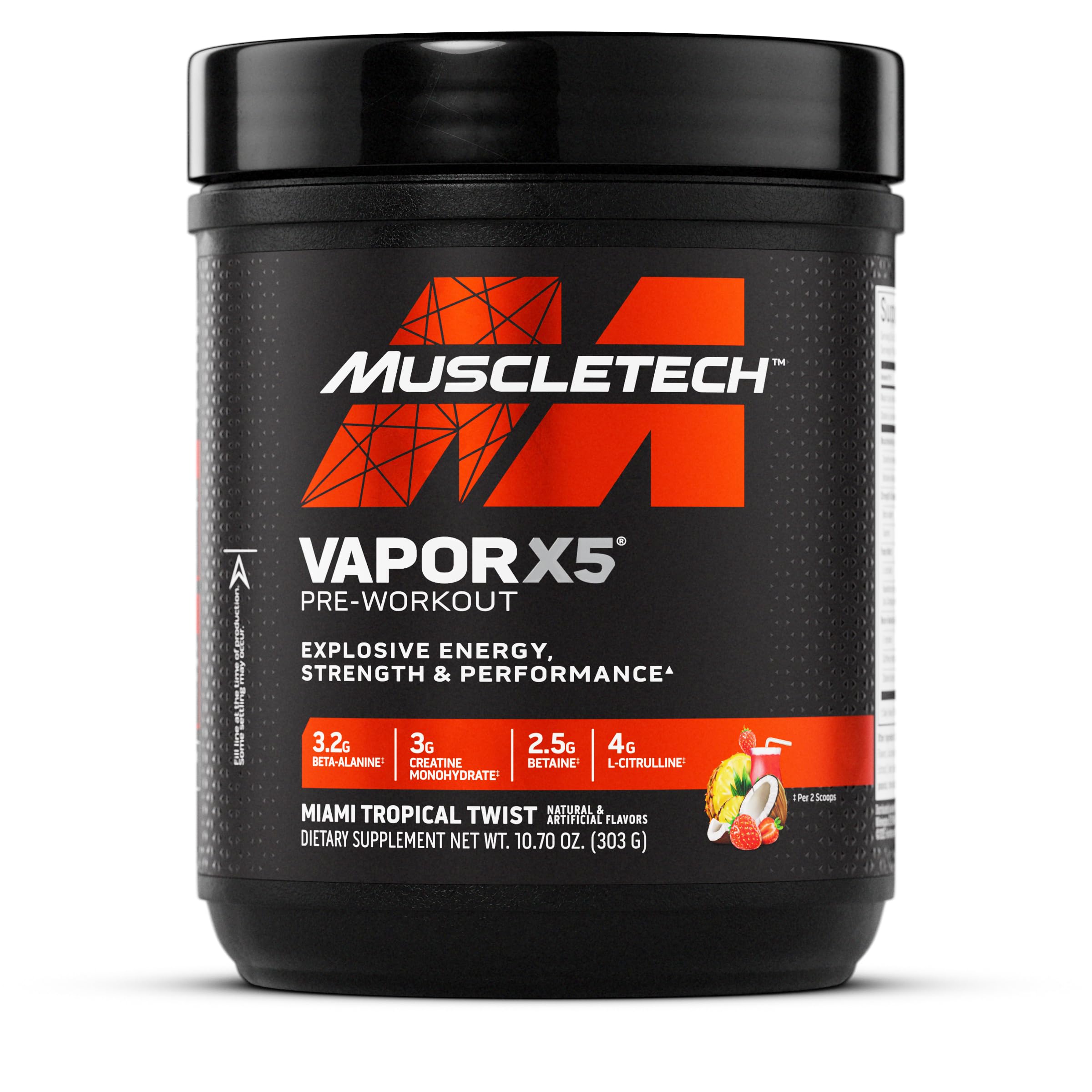 MuscleTech Pre-Workout Powder, Vapor X5 - Blue Razz Freeze, 266g — Amazon image 7