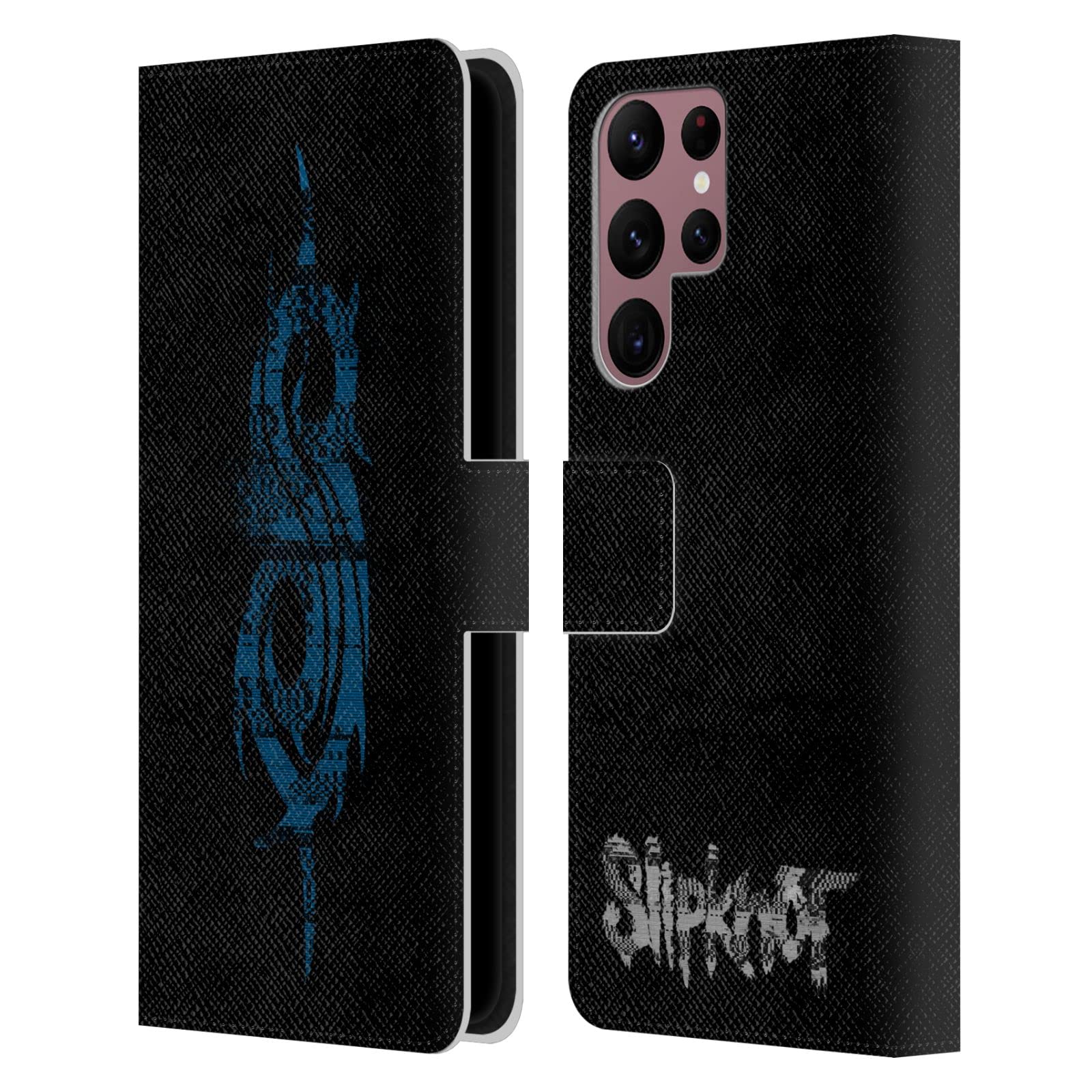 Funda Slipknot Samsung S22 Ultra carcasa piel libro original Glitch 7