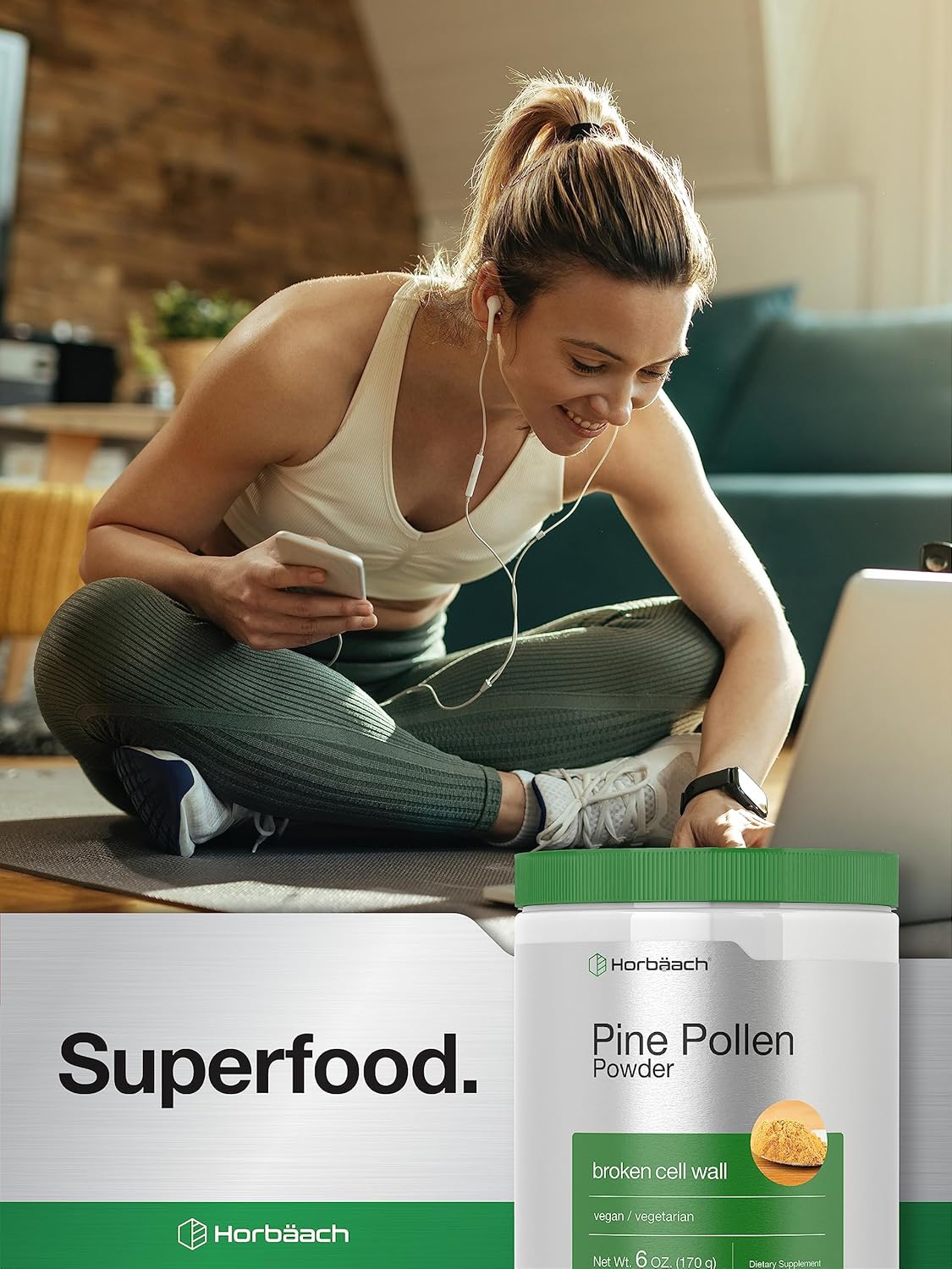 Horbäach Pine Pollen Powder | 6 Ounce | Nature's Superfood | Non-GMO, Vegetarian, Gluten Free Supplement - Image 6