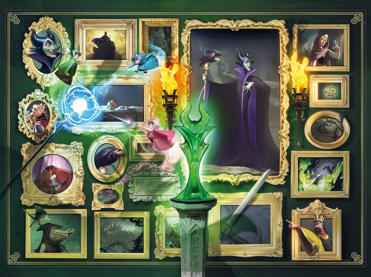 Ravensburger Disney Villainous: Malificent and Figurine 1000 Piece Jigsaw Puzzle for Adults - 12001109 - Handcrafted Tooling, Made in Germany, Every Piece Fits Together Perfectly