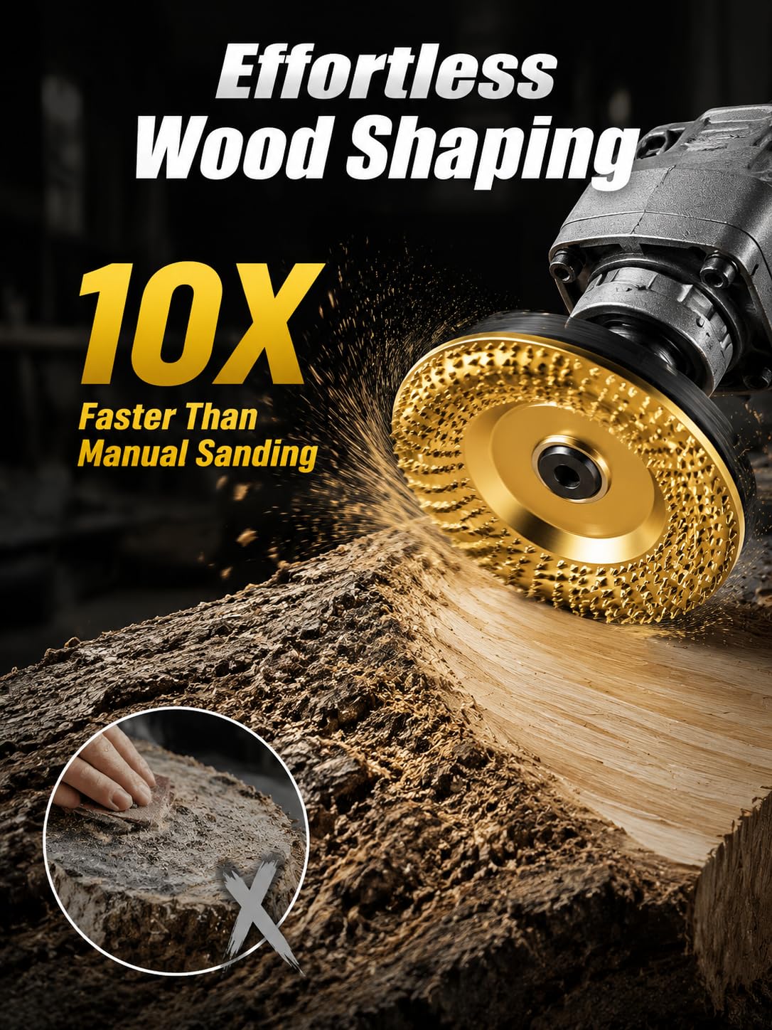 Wood Sanding Discs for Angle Grinder - 3 Pack -2
