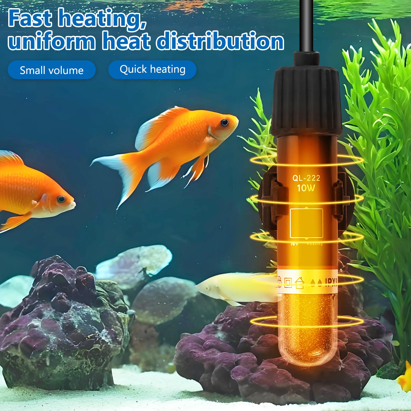 Hioph Mini Fish Tank Heater, Aquarium Heater - Image 4