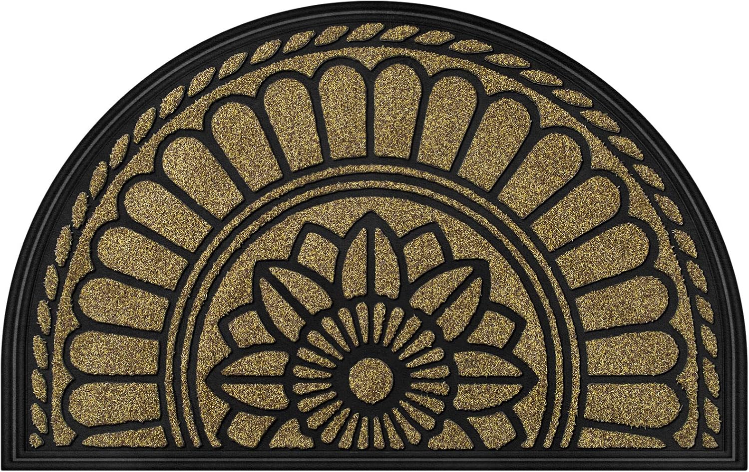 Mibao Half Round Door Mat, NonSlip Entrance Way