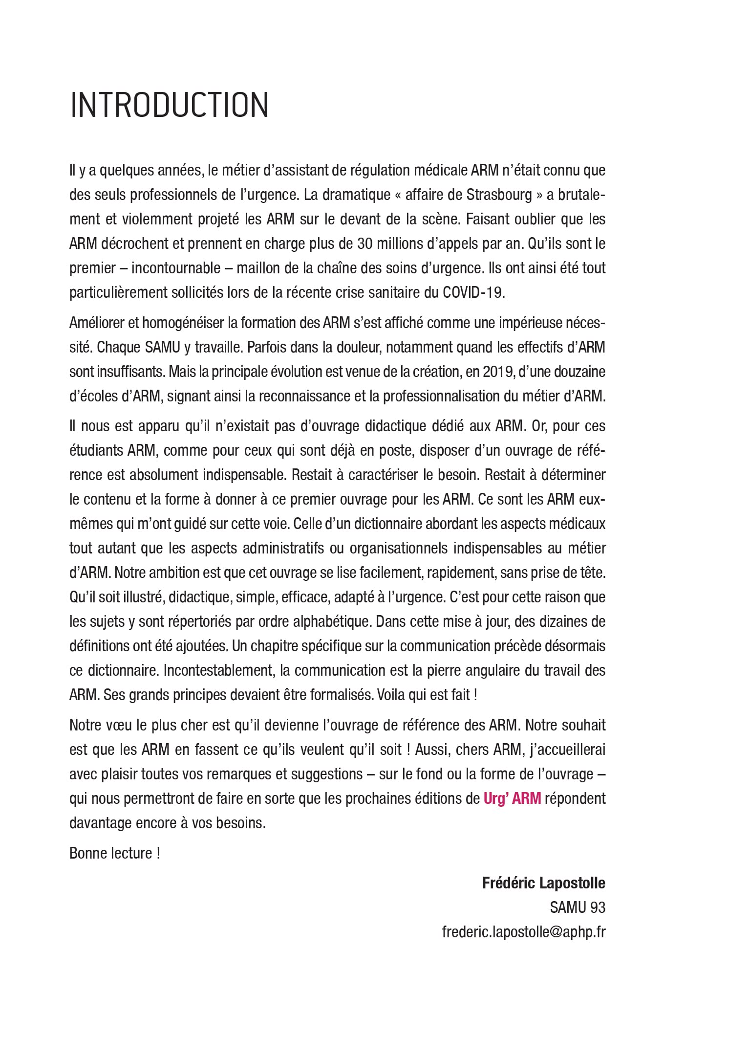 Urg' Assistant de Régulation Médicale