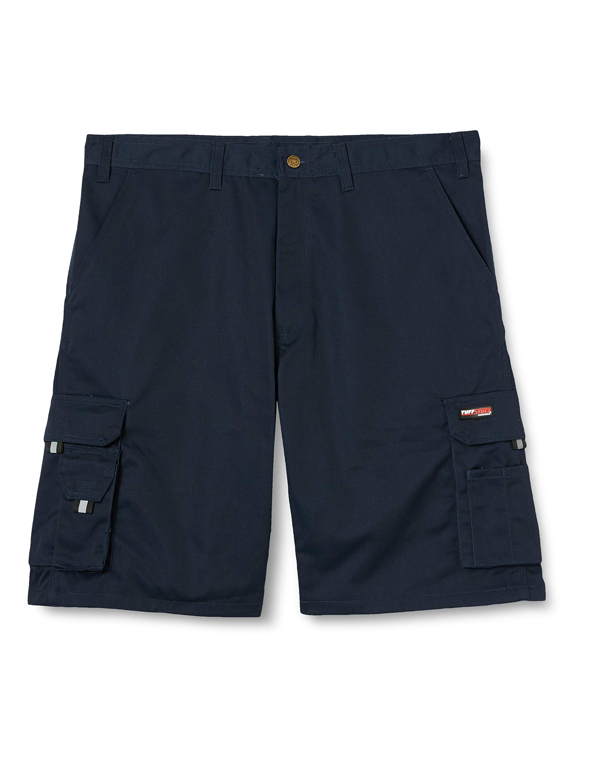 TuffStuff - Blue Adult Unisex Cargo Shorts - Durable, Triple-Stitched Seams - Mid Rise - Size UK 42