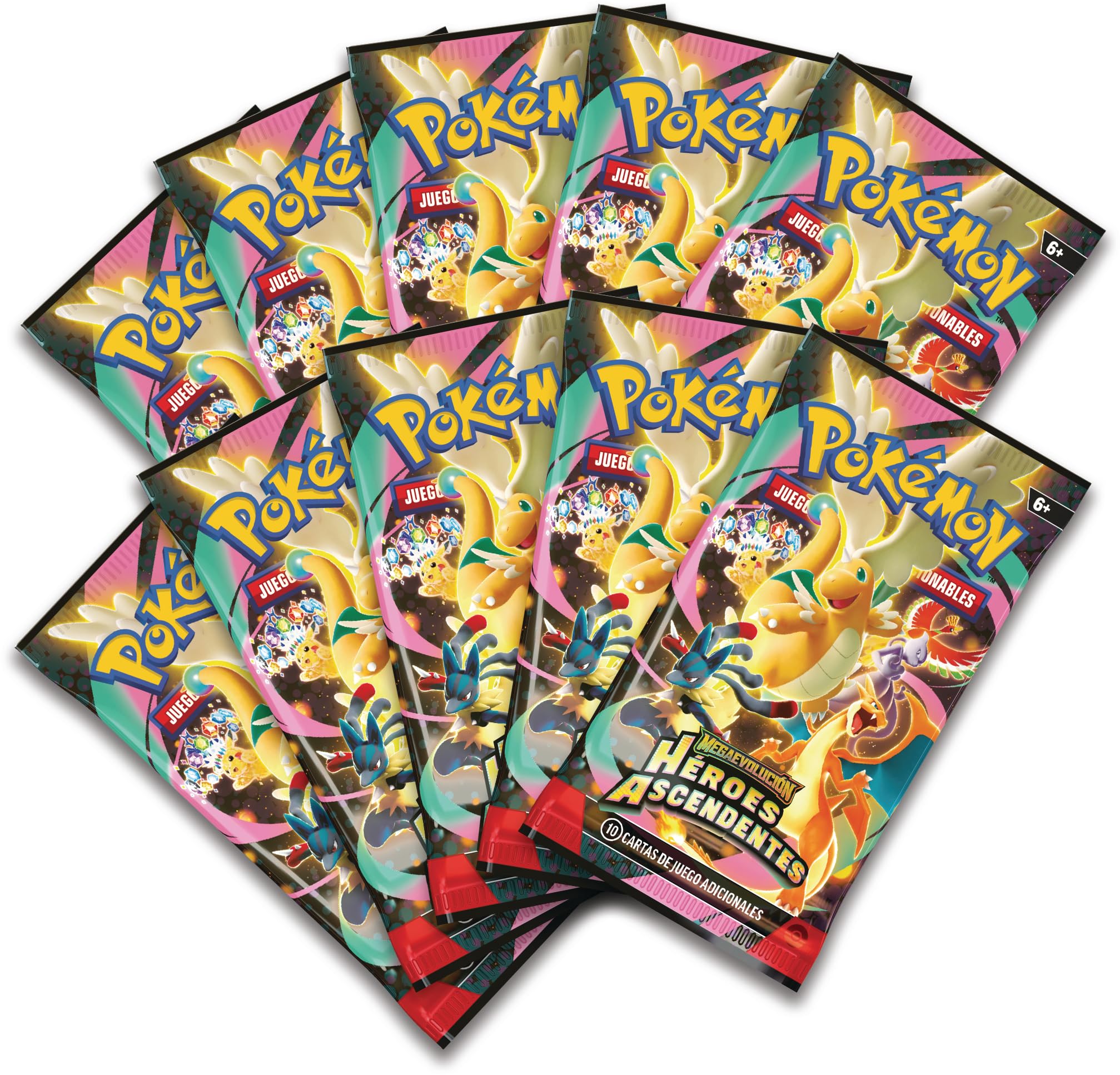Pokémon: Colección con póster prémium Mega-Gardevoir de Megaevolución-Héroes Ascendentes (1 Carta holográfica de promoción, 1 póster Impreso por ambas Caras y 10 Sobres de Mejora)