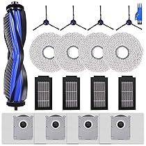 T50 Kit Accessori Ricambi per ECOVACS DEEBOT T50 Omni, T50 Pro Omni, T50 Omni, T50 PRO OMNI Gen2 Robot Aspirapolvere, 1 Spazzola Principale, 4 Filtri, 4 Spazzole Laterali, 4 Panni Mop, 4 Sacchetti