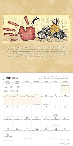 Miniatura 4 de The Lakota Way 2024 Wall Calendar Native American Wisdom on Ethics and Character 12" x 24" Open Amber Lotus Publishing