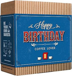 Kaffee Geschenk Set zum Geburtstag - 5 Beste Single Estate Spezialitäten & Bio Kaffees Aus Aller Welt | Brauen & Genießen Sie Jederzeit & Überall | Kaffeeliebhaber Geschenkidee für Männer & Frauen