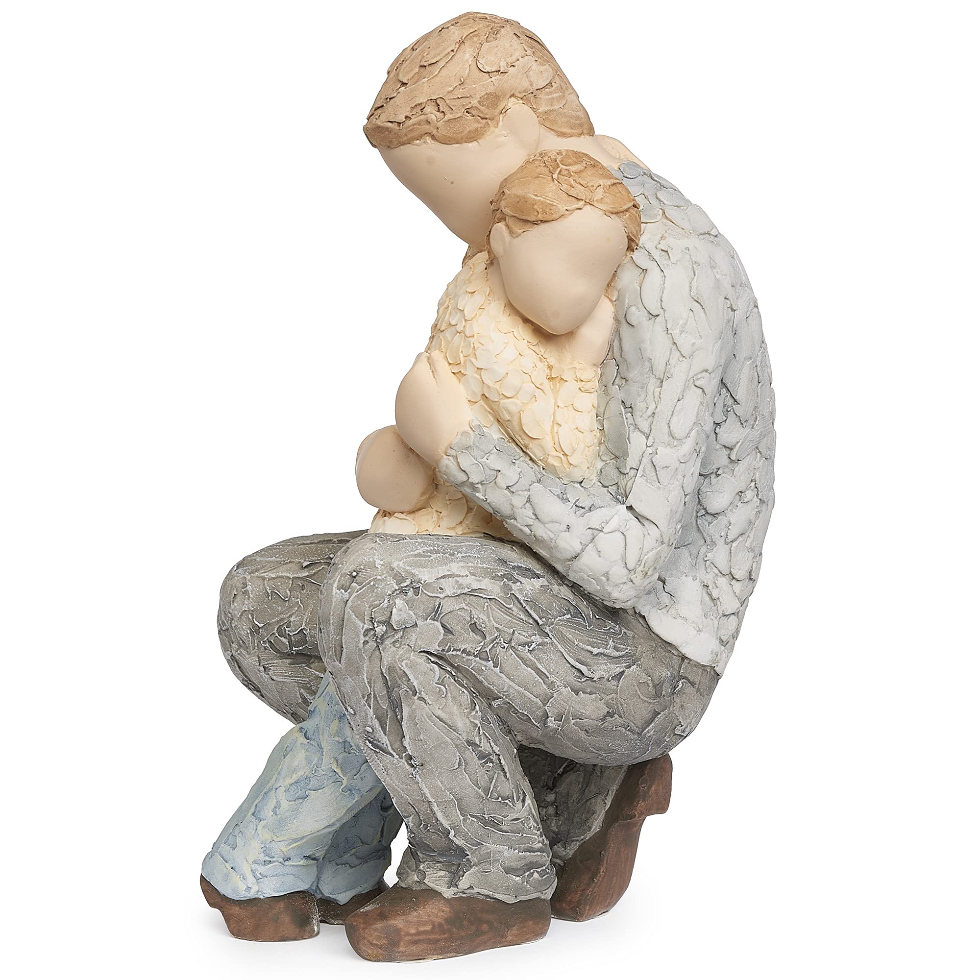 Figurine mains sûres Roman de 15,9 cm en pierre et résine noire