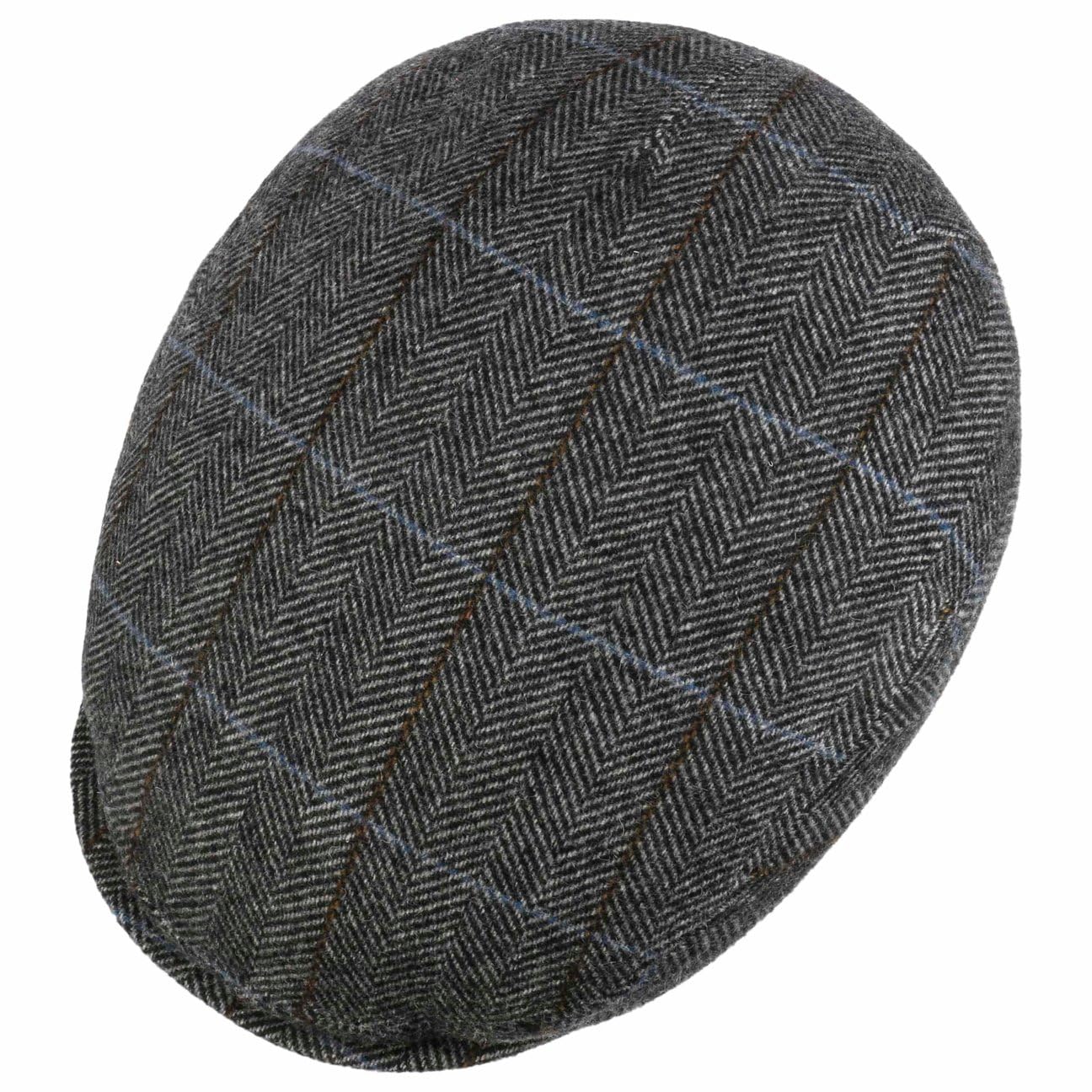 LIPODO Gorra Estampado a Cuadros Lana Forrada Made in Italy Hombre Otoño Invierno