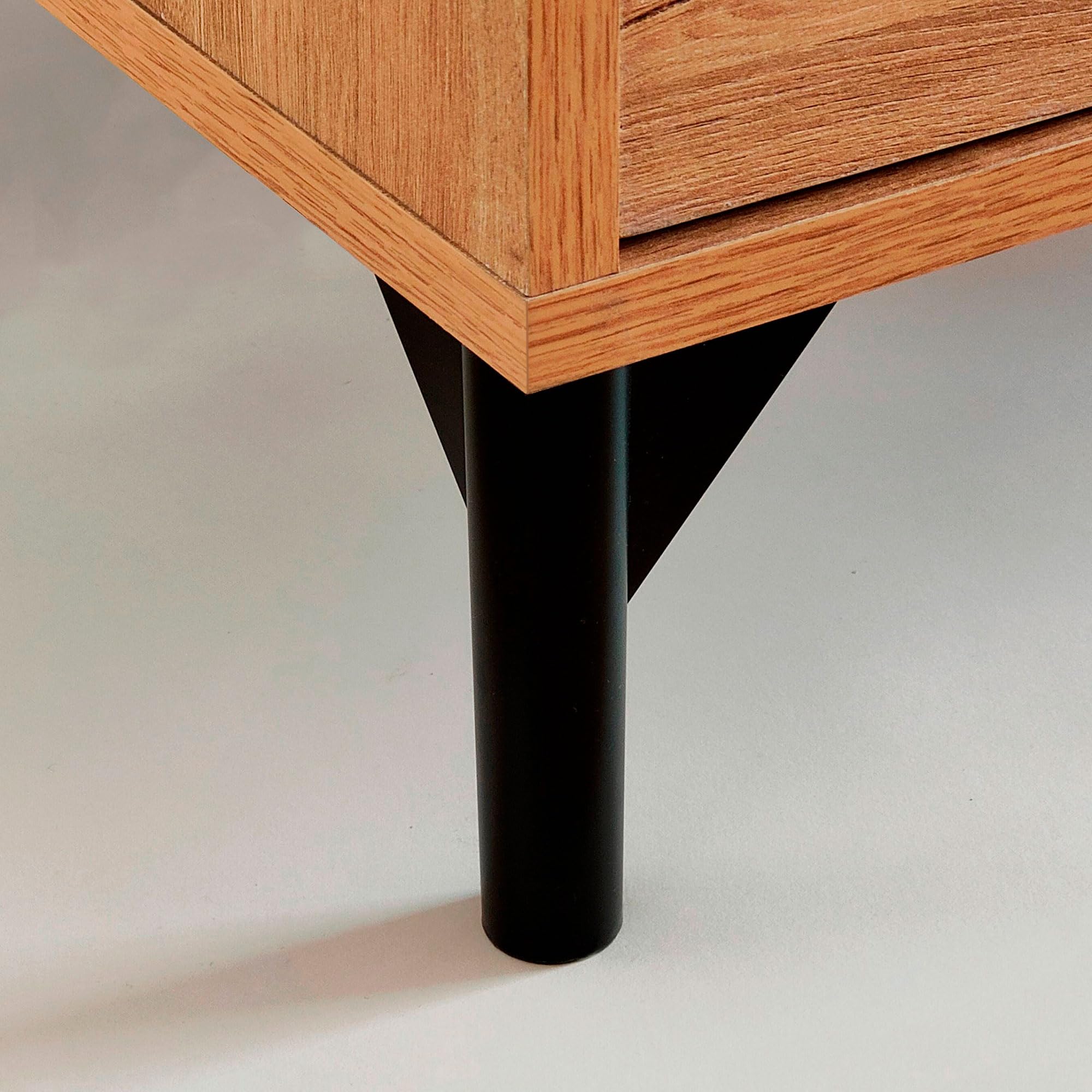 briebe Zapatero Entrada Recibidor, Mueble Auxiliar de Madera para Zapatos, 4 Puertas, 101x96,5x33 cm (Alto x Ancho x Profundo) 20 Pares Aproximadamente, Harmony Roble Gold
