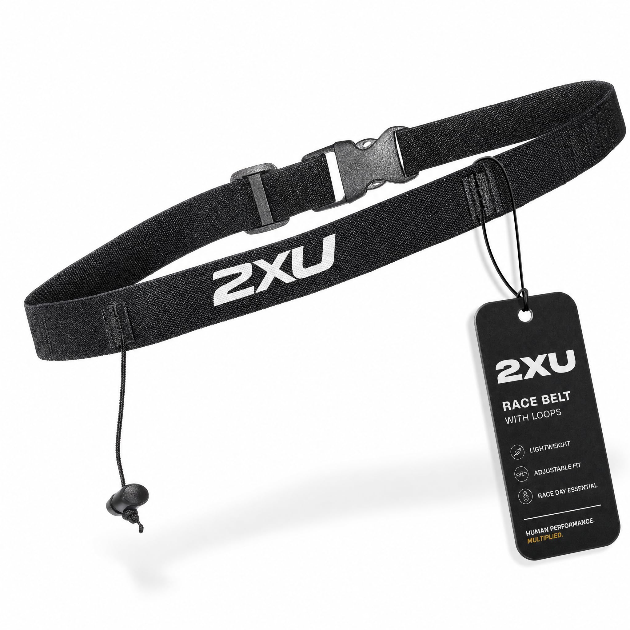 2XU Unisex Race Belt with Loops, black/black, One Size-picture-17