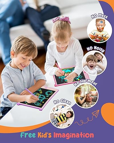 Miniatura 4 de Orsen - Colorida tableta de escritura LCD de 8.5 pulgadas para niños, bloc de dibujo para bocetos electrónicos, tablero de garabatos, juguetes